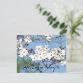 Blume aus Dogwood Postkarte (Stehend Vorderseite)