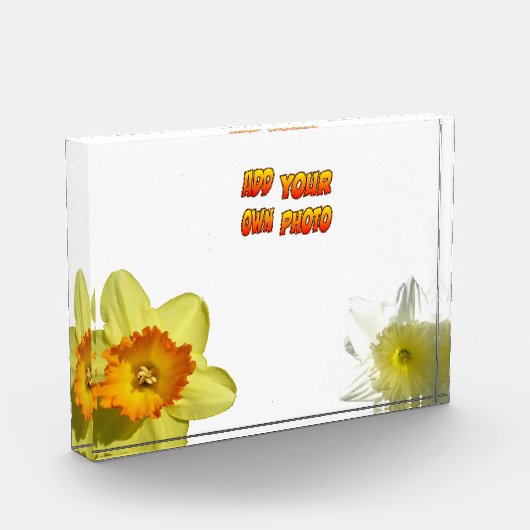 Blume aus Edelmetall krusten. Fotoblock (Links)