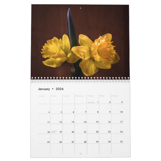 Blume aus Edelstahl 2024 Kalender (Jan 2026)