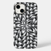 Blume aus Edelstahl Case-Mate iPhone Hülle (Rückseite)