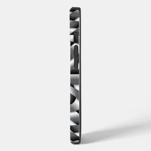 Blume aus Edelstahl Case-Mate iPhone Hülle (Rückseite / Links)