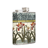 Blume aus festem Glas an der Grenze zu Tan Flachmann (Rechts)