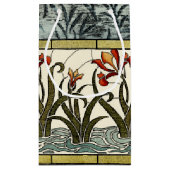 Blume aus festem Glas an der Grenze zu Tan Kleine Geschenktüte (Rückseite)