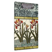 Blume aus festem Glas an der Grenze zu Tan Klemmbrett (Rechts)