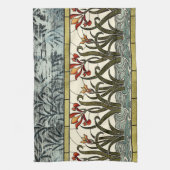 Blume aus festem Glas an der Grenze zu Tan Küchentuch (Vertikal)