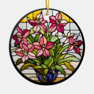 Blume aus festem Glas Keramik Ornament