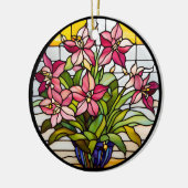 Blume aus festem Glas Keramik Ornament (Links)