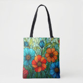 Blume aus festem Glas Tasche (Vorderseite)