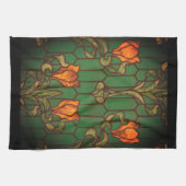 Blume aus geblümten Glas Geschirrtuch (Horizontal)