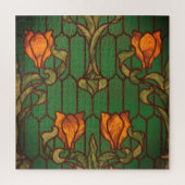 Blume aus geblümten Glas  Puzzle (Vertikal)