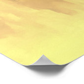 Blume aus geometrischen Gelben Rosen Poster (Ecke)