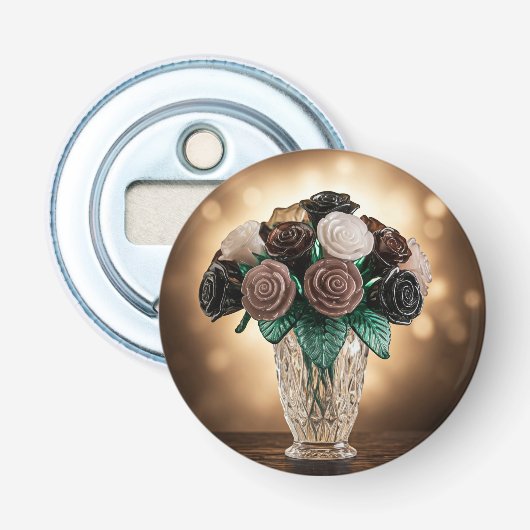 Blume aus Glas Flaschenöffner (Vorderseite)