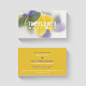 Blume aus Glas Florist Gelbe Visitenkarte