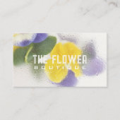 Blume aus Glas Florist Gelbe Visitenkarte (Vorderseite)