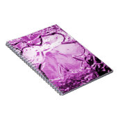 Blume aus Glas Lila Notizblock (Rechte Seite)