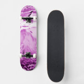 Blume aus Glas Lila Skateboard (Vorderseite)