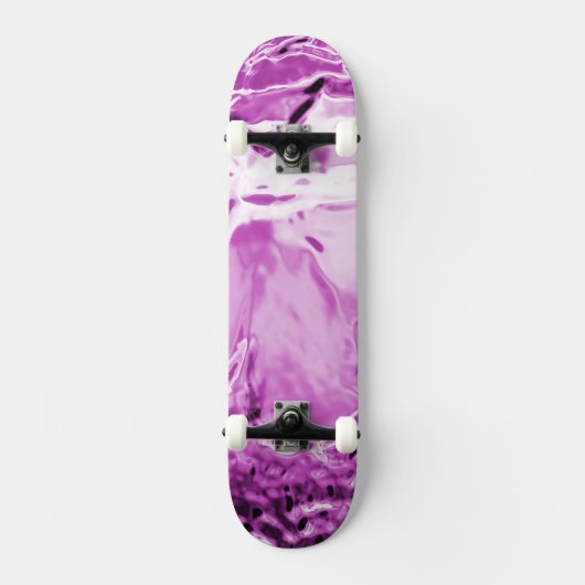 Blume aus Glas Lila Skateboard (Vorderseite)