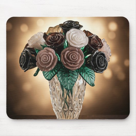 Blume aus Glas Mousepad (Vorne)