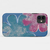 Blume aus Glas (rosa/aquamarin) Case-Mate iPhone Hülle (Rückseite (Horizontal))