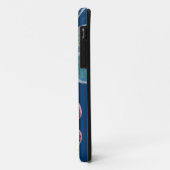Blume aus Glas (rosa/aquamarin/navy) Case-Mate iPhone Hülle (Hinten/Links)