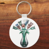 Blume aus Glas Schlüsselanhänger (Rückseite)