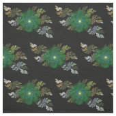 Blume aus grünem Fraktal Stoff (Muster)