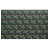 Blume aus grünem Fraktal Stoff (Fat Quarter (45,7 x 55,9 cm))