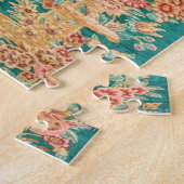 Blume aus grünem Gold Puzzle (Seite)