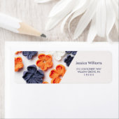 Blume aus handgefertigten Frühlingstoffen, orange  (Insitu)