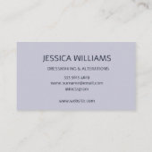 Blume aus handgefertigten Frühlingstoffen, orange  Visitenkarte (Rückseite)