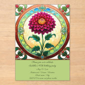 Blume aus Hartglas Acryleinladungen (Vorderseite)