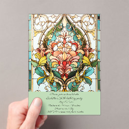 Blume aus Hartglas Acryleinladungen