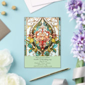 Blume aus Hartglas Acryleinladungen (In Situ (Hochzeit))