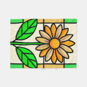 Blume aus Hartglas Fleecedecke (Vorderseite (Horizontal))