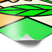 Blume aus Hartglas Fotodruck (Ecke)