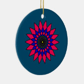 Blume aus Hartglas Keramik Ornament (Rechts)