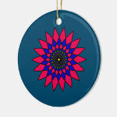 Blume aus Hartglas Keramik Ornament (Links)