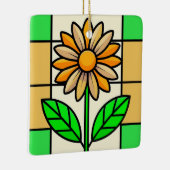 Blume aus Hartglas Keramikornament (Rechts)