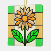 Blume aus Hartglas Keramikornament (Links)