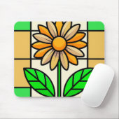 Blume aus Hartglas Mousepad (Mit Mouse)
