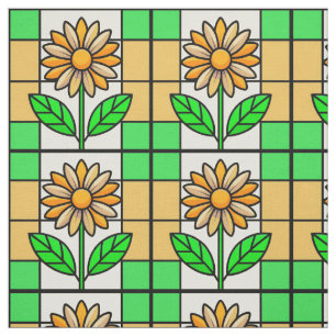 Blume aus Hartglas Stoff