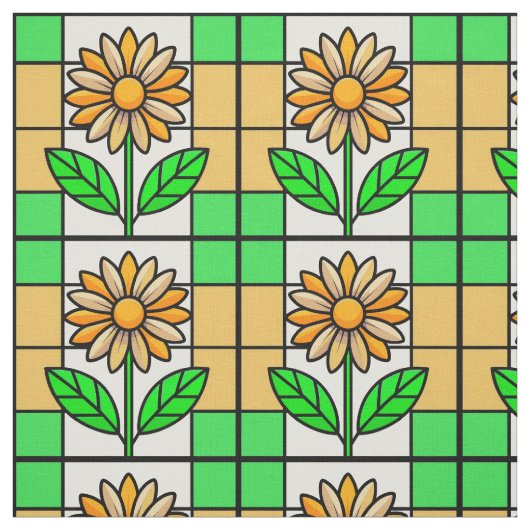 Blume aus Hartglas Stoff (Muster)