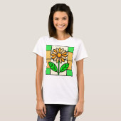 Blume aus Hartglas T-Shirt (Vorne ganz)