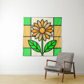 Blume aus Hartglas Wandteppich (Beispiel)