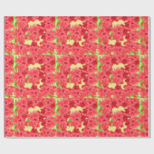 Blume aus hawaiianischem Hibiskus auf dem Gelben U Geschenkpapier (Flach)