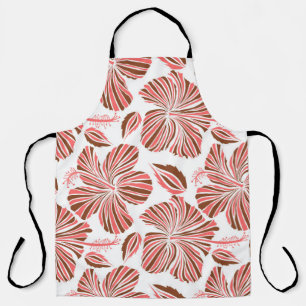 Blume aus hawaiianischem Hibiskus: brauner tropisc Schürze