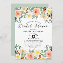 Blume aus hellpfirsichfarbenem und weißem Garten