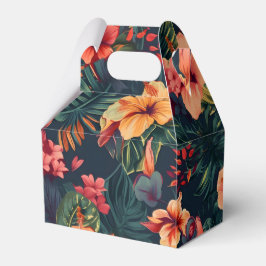 Blume aus Hibiskus, tropisches Blumenmuster Geschenkschachtel