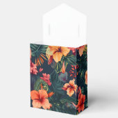Blume aus Hibiskus, tropisches Blumenmuster Geschenkschachtel (Geöffnet)