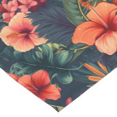 Blume aus Hibiskus, tropisches Blumenmuster Kurzer Tischläufer (Ecke)